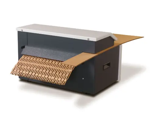 Las máquinas Profipack reciclan el cartón en relleno acolchado para embalaje HSM Profipack C400